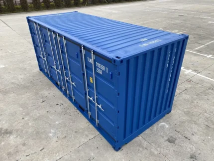 Container 20 pieds Dry OpenSide 1er voyage – couleur bleu