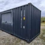 Container 20 pieds snack/bar avec paroi mobile de 2 mètres de long