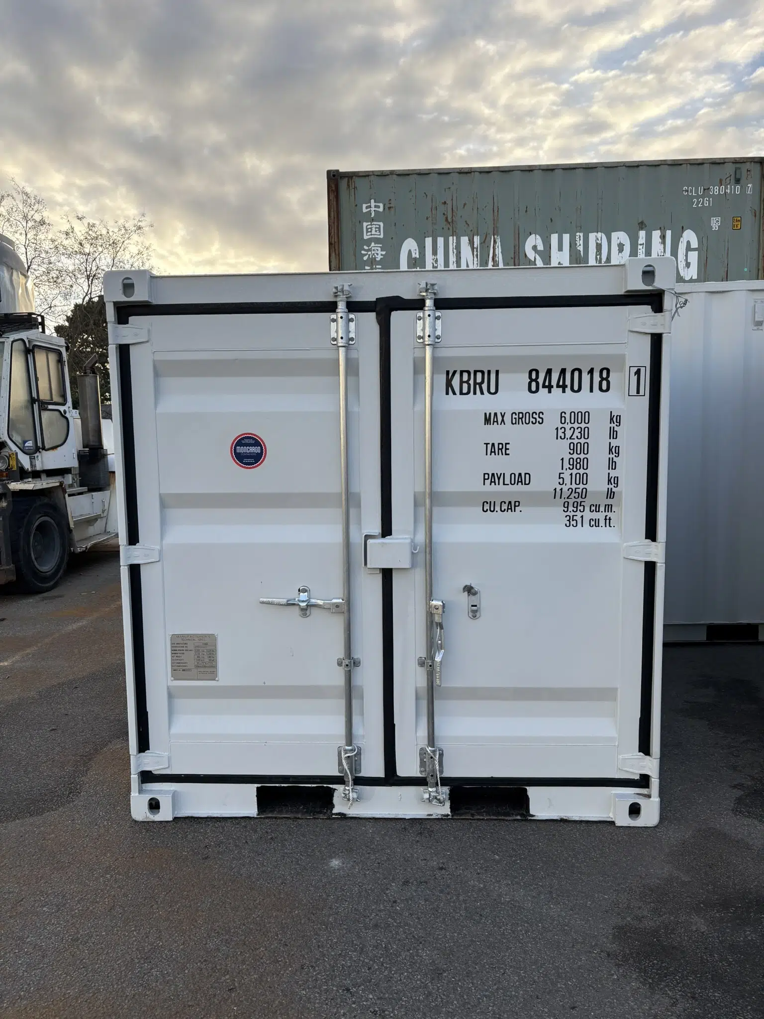 Container 8 pieds Dry 1er voyage – couleur selon disponibilité 2