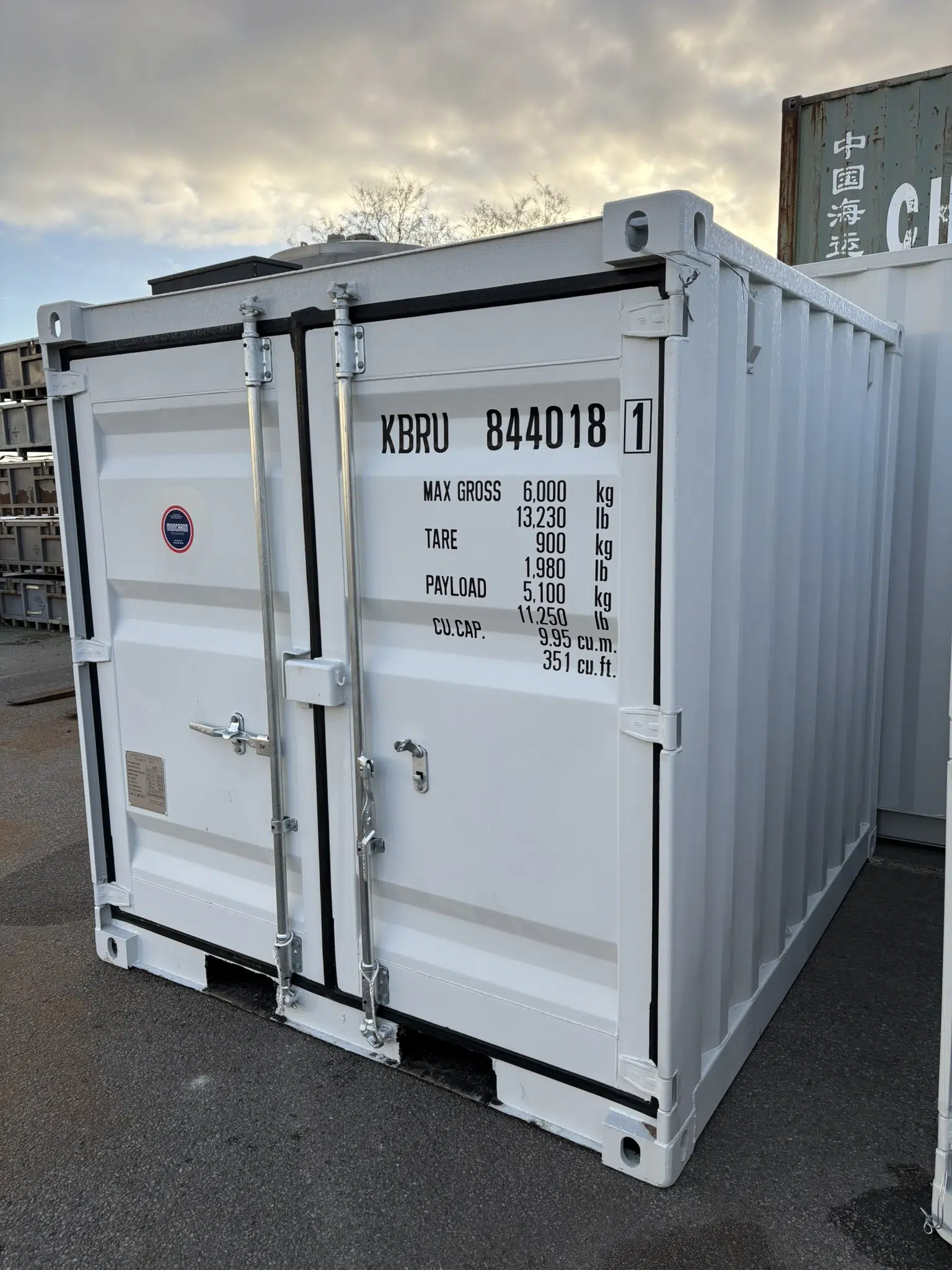 Container 8 pieds Dry 1er voyage – couleur selon disponibilité 3